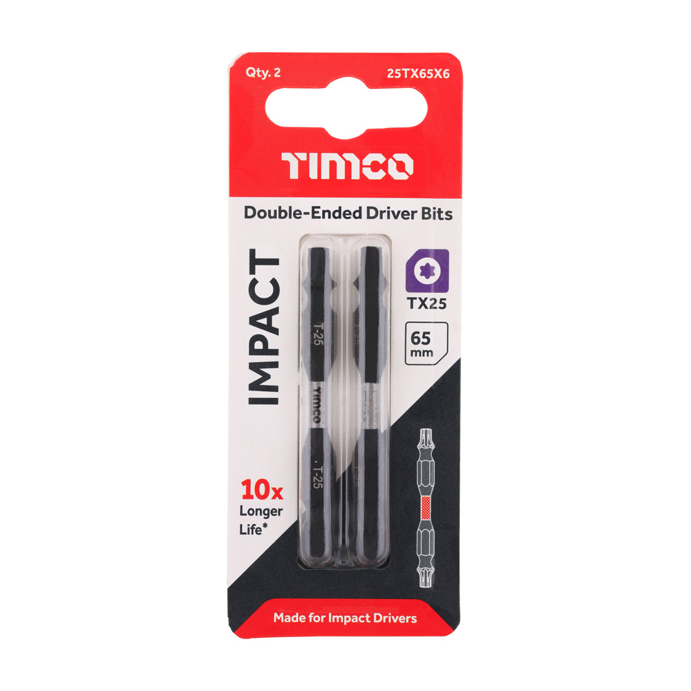 Impact Driver Bits - TX - Double Ended | TX25 x 65 additional image 2