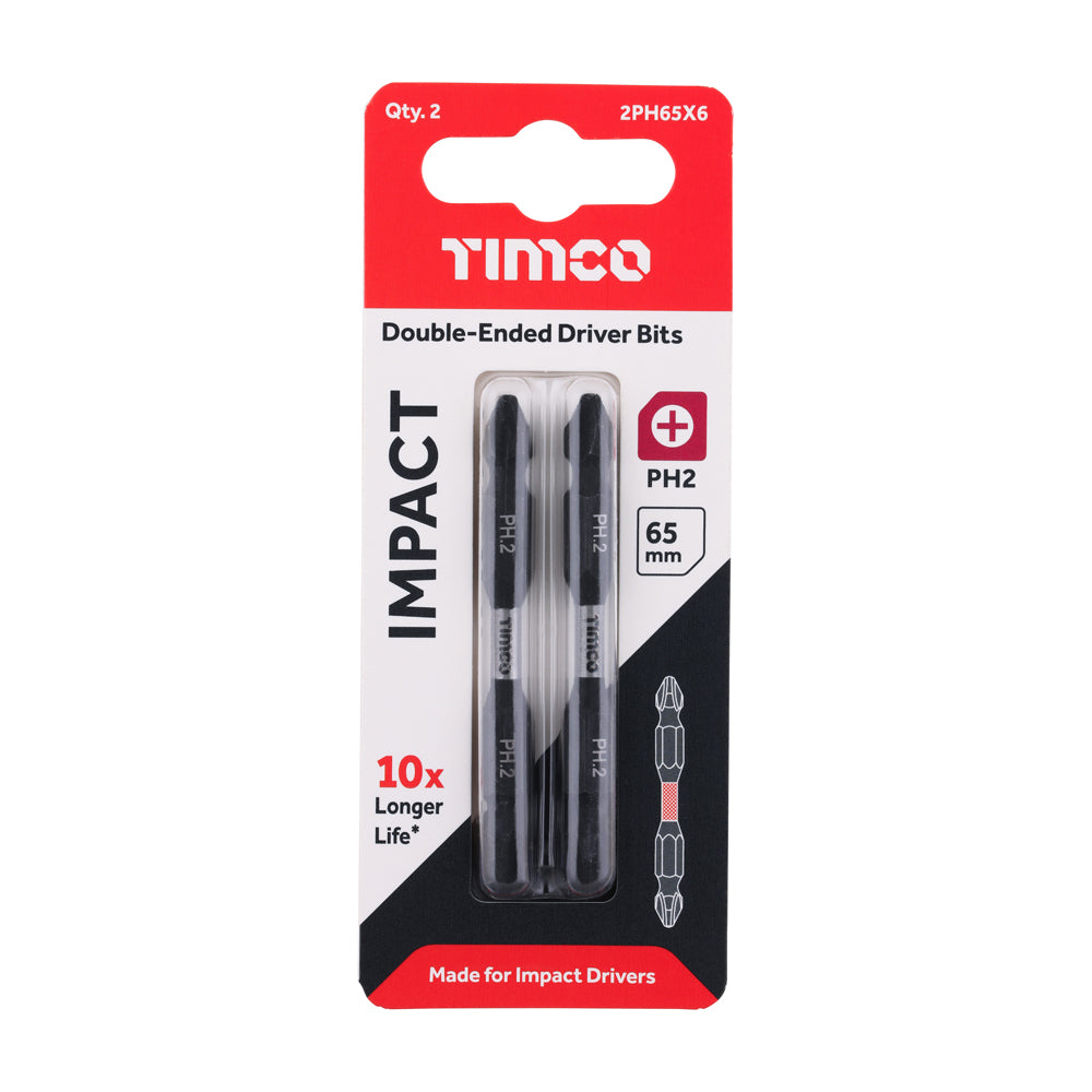 Impact Driver Bits - PH - Double Ended | No.2 x 65 additional image 2