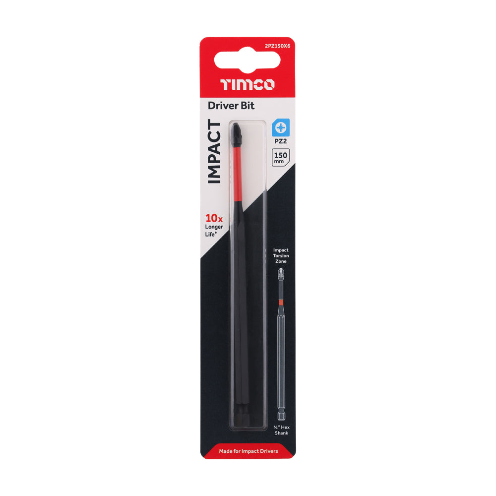 Impact Driver Bits - PZ | No.2 x 150 additional image 2