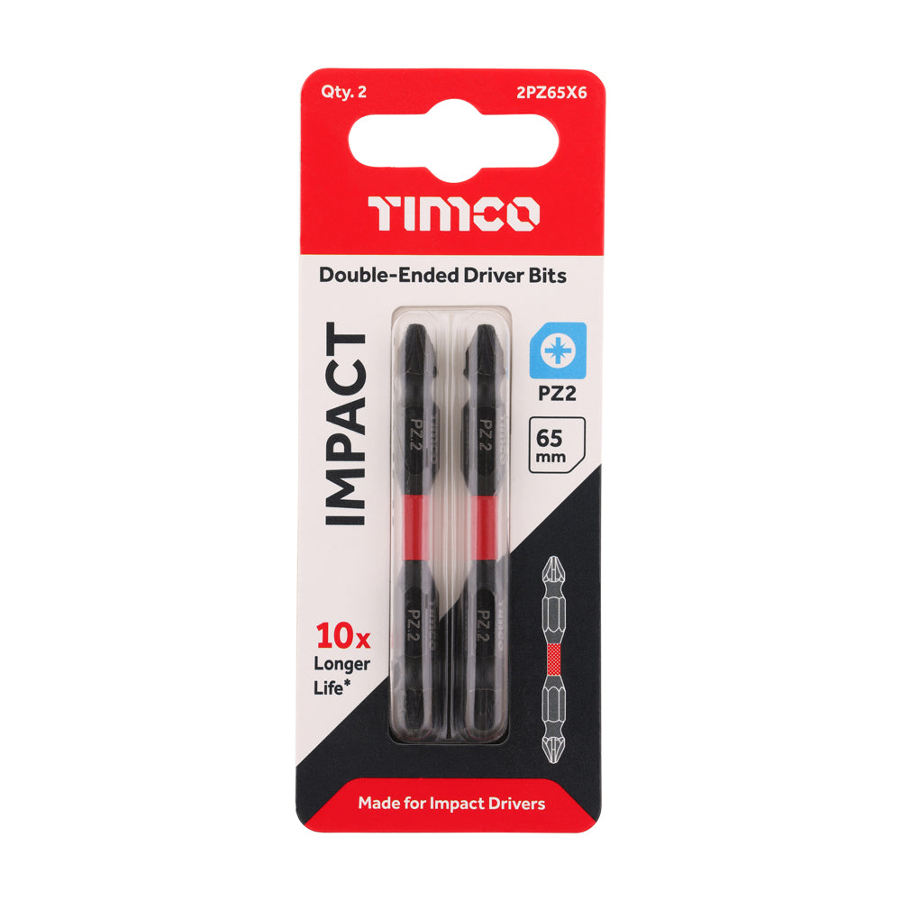 Impact Driver Bits - PZ - Double Ended | No.2 x 65 additional image 2