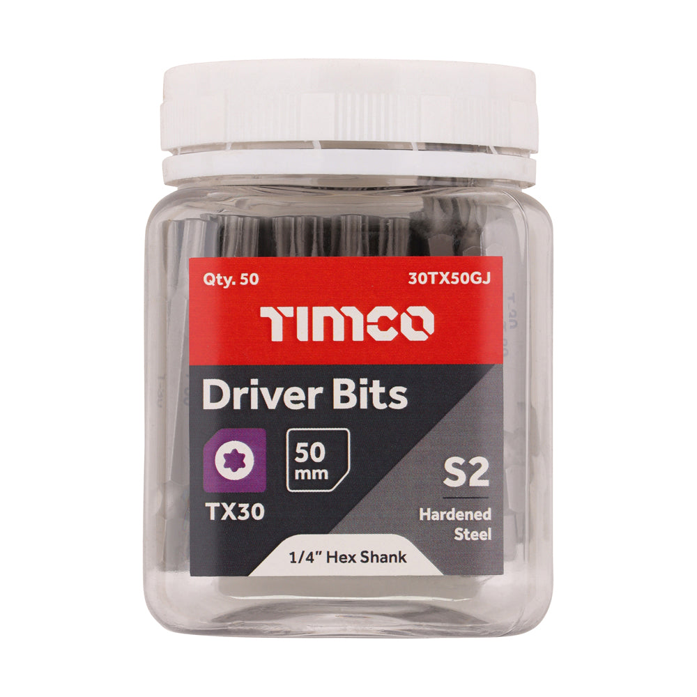 S2 Driver Bits - TX | TX30 x 50 | Small Jar additional image 2