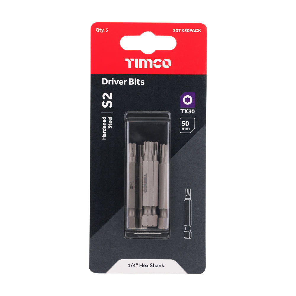 S2 Driver Bits - TX | TX30 x 50 | Pack additional image 2