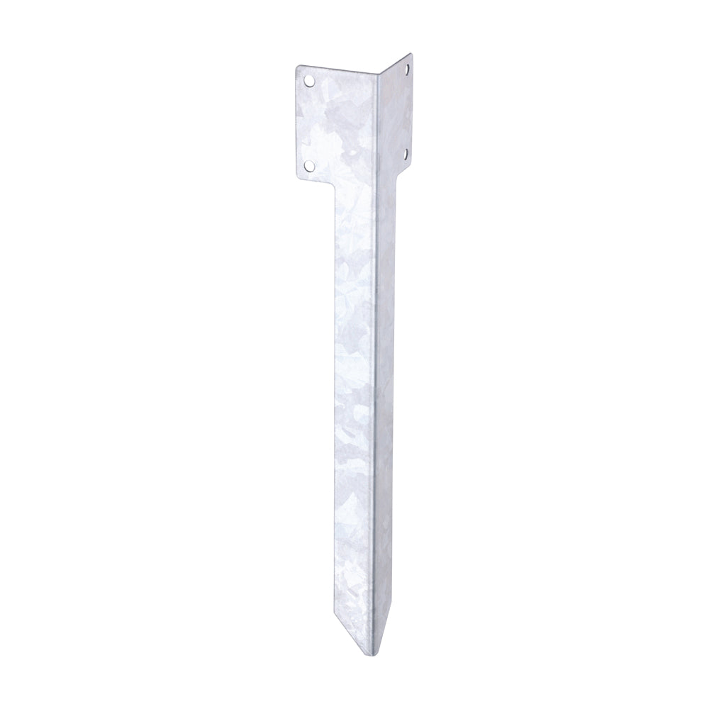 Railway Sleeper Ground Spike - Corner - Galvanised Steel | 430mm product image