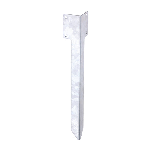 Railway Sleeper Ground Spike - Corner - Galvanised Steel | 430mm product image