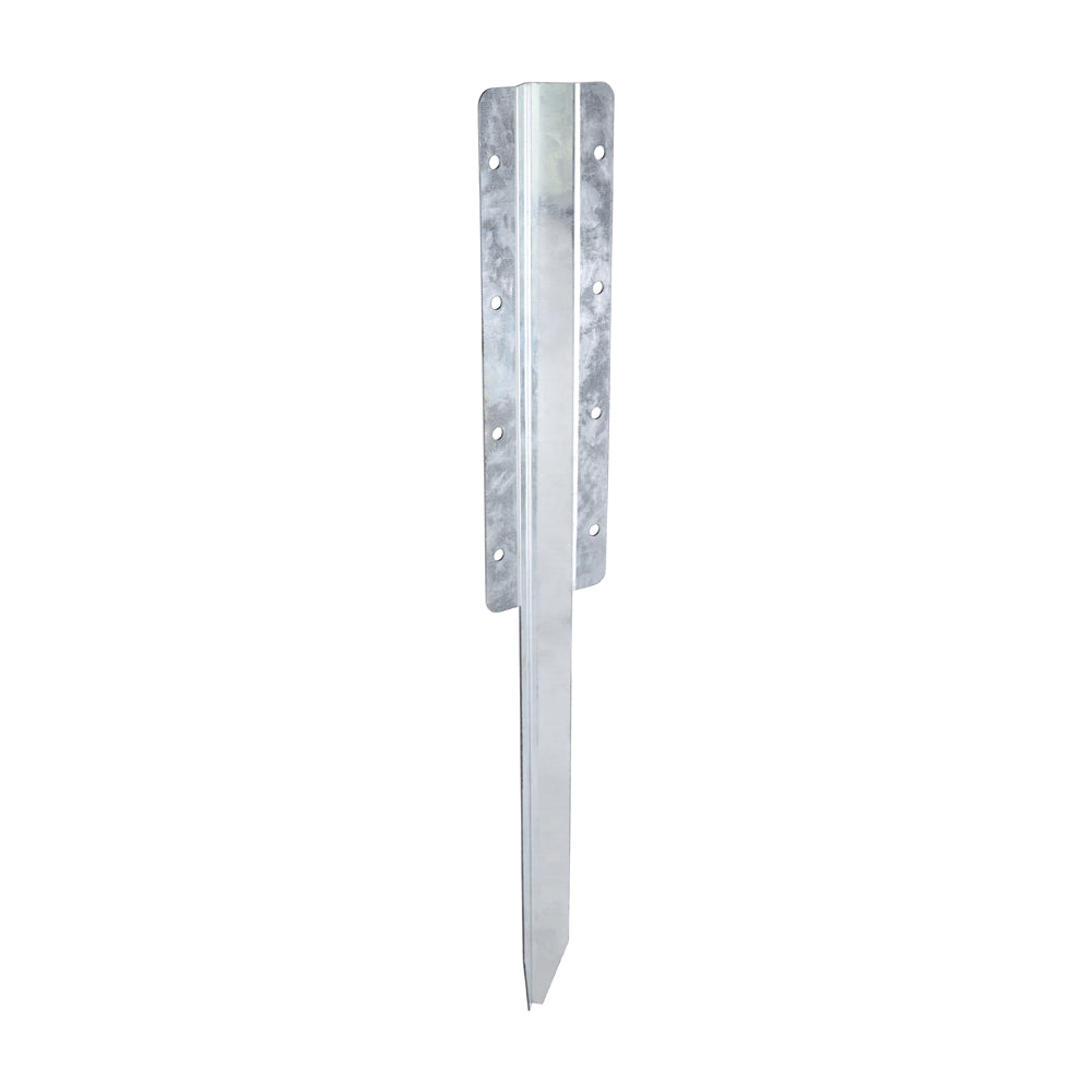 Double Railway Sleeper Ground Spike - Straight - Galvanised | 670mm product image