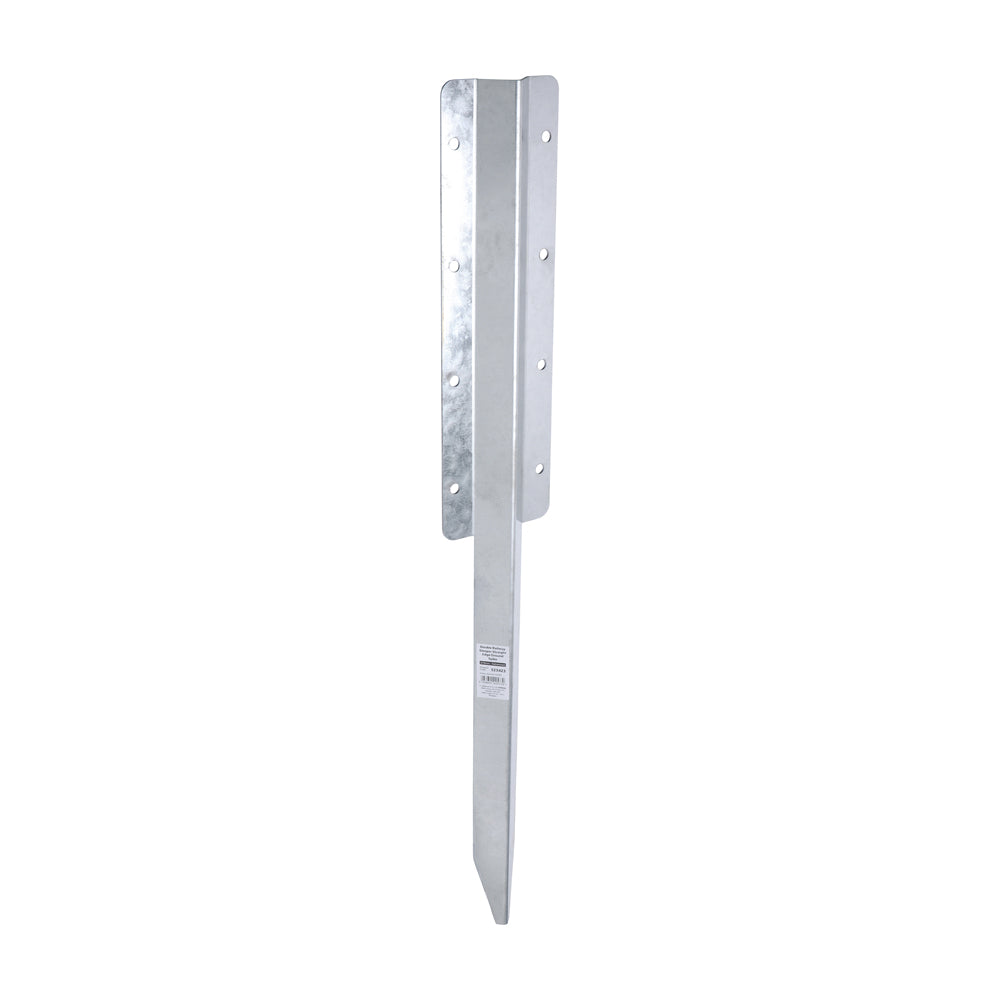 Double Railway Sleeper Ground Spike - Straight - Galvanised | 670mm additional image 2