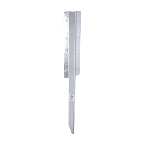 Double Railway Sleeper Ground Spike - Straight - Galvanised | 670mm additional image 2