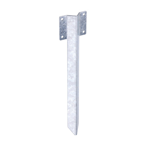 Railway Sleeper Ground Spike - Straight Edge - Galvanised Steel | 430mm product image