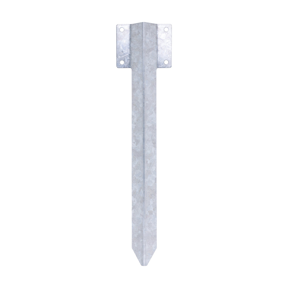 Railway Sleeper Ground Spike - Straight Edge - Galvanised Steel | 430mm additional image 3