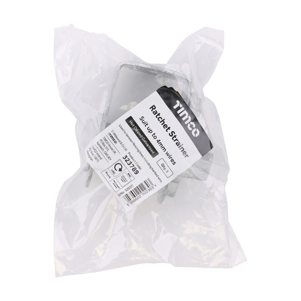 Ratchet Strainer - Hot Dipped Galvanised | Standard additional image 2
