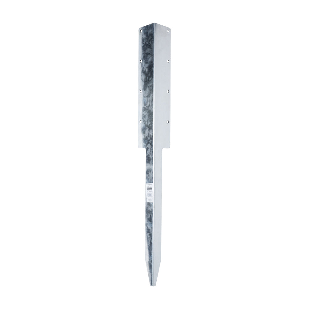 Double Railway Sleeper Ground Spike - Corner - Galvanised | 670mm additional image 3