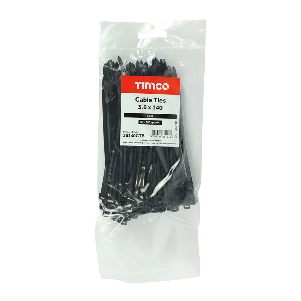 Cable Ties - Black | 3.6 x 140 additional image 2