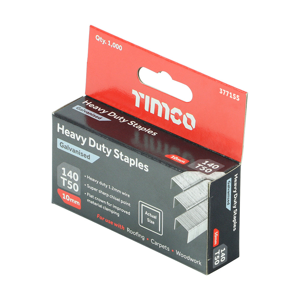 Heavy Duty Staples - Chisel Point - Galvanised - Bulk Box | 10mm additional image 2