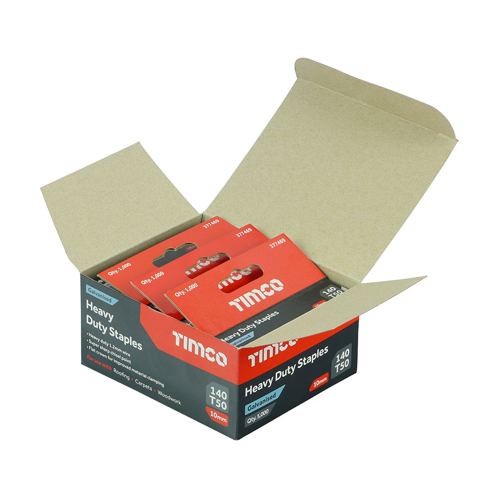 Heavy Duty Staples - Chisel Point - Galvanised - Bulk Box | 10mm additional image 5