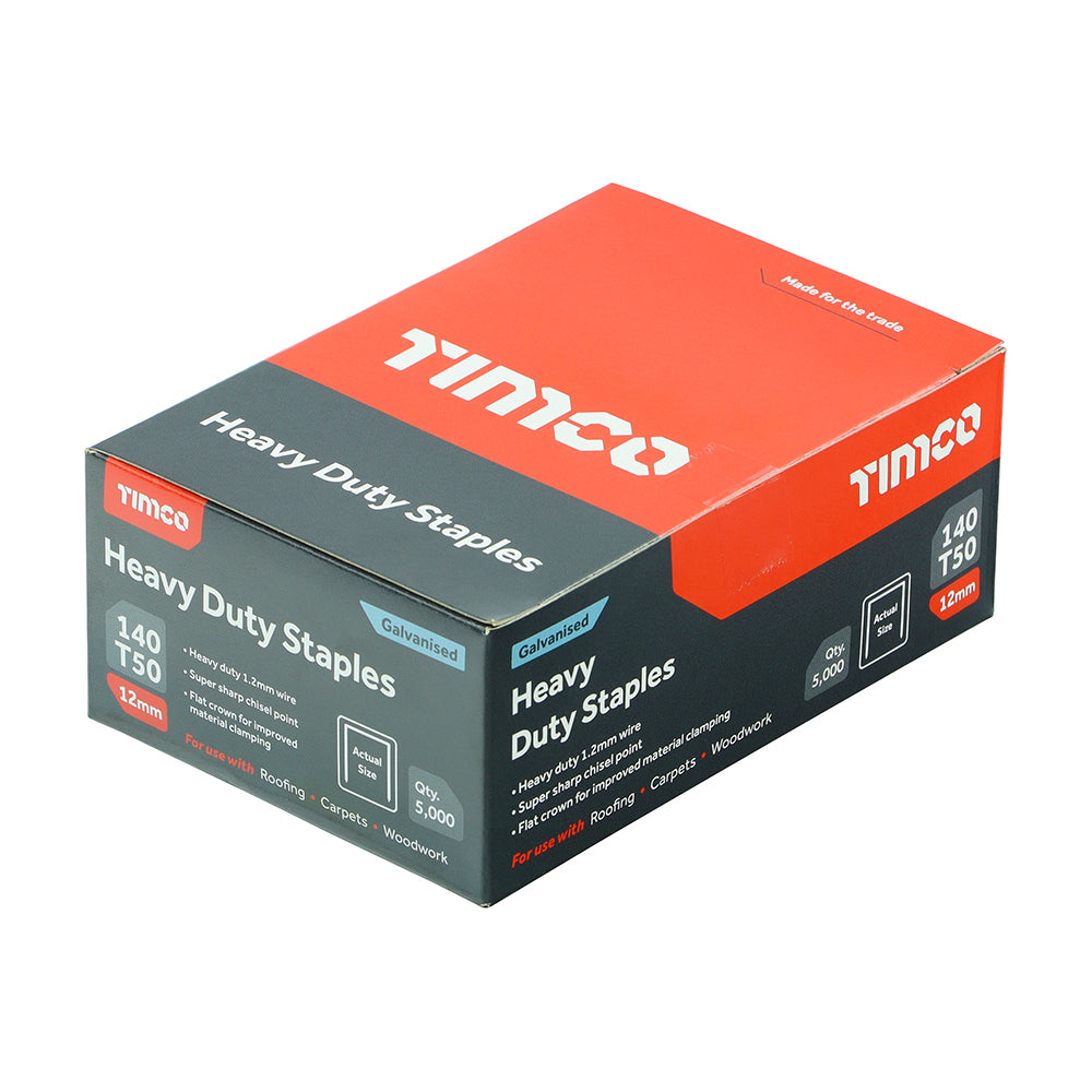 Heavy Duty Staples - Chisel Point - Galvanised - Bulk Box | 12mm additional image 4