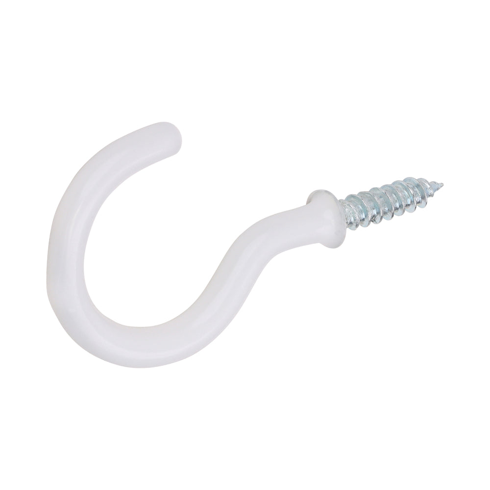 Cup Hooks - Round - White | 38mm product image