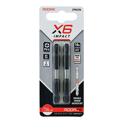 Impact Driver Bits - PH - Double Ended | No.3 x 65 additional image 2