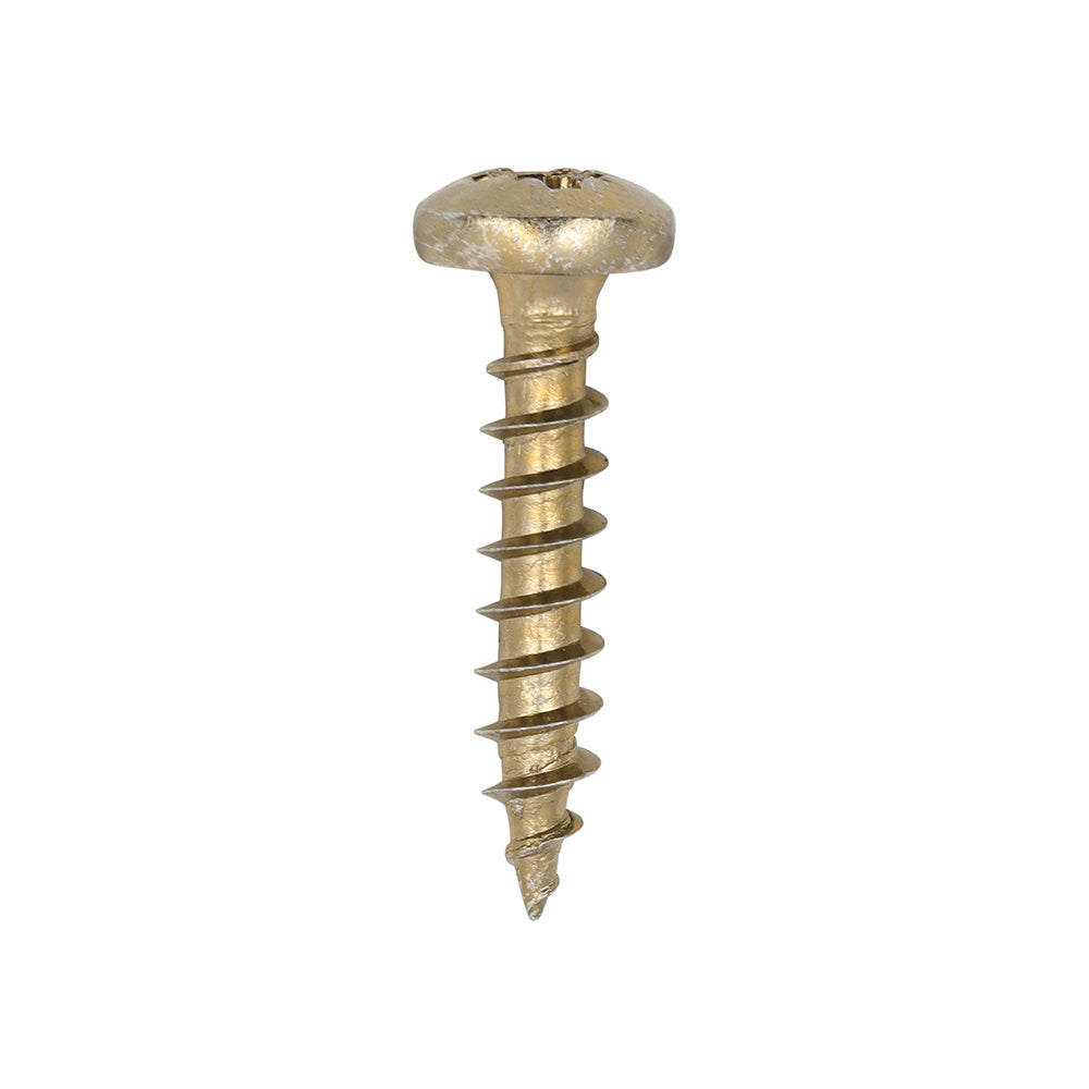 Classic Multi-Purpose Screws - PZ - Pan Head - Yellow | 4.0 x 20 product image