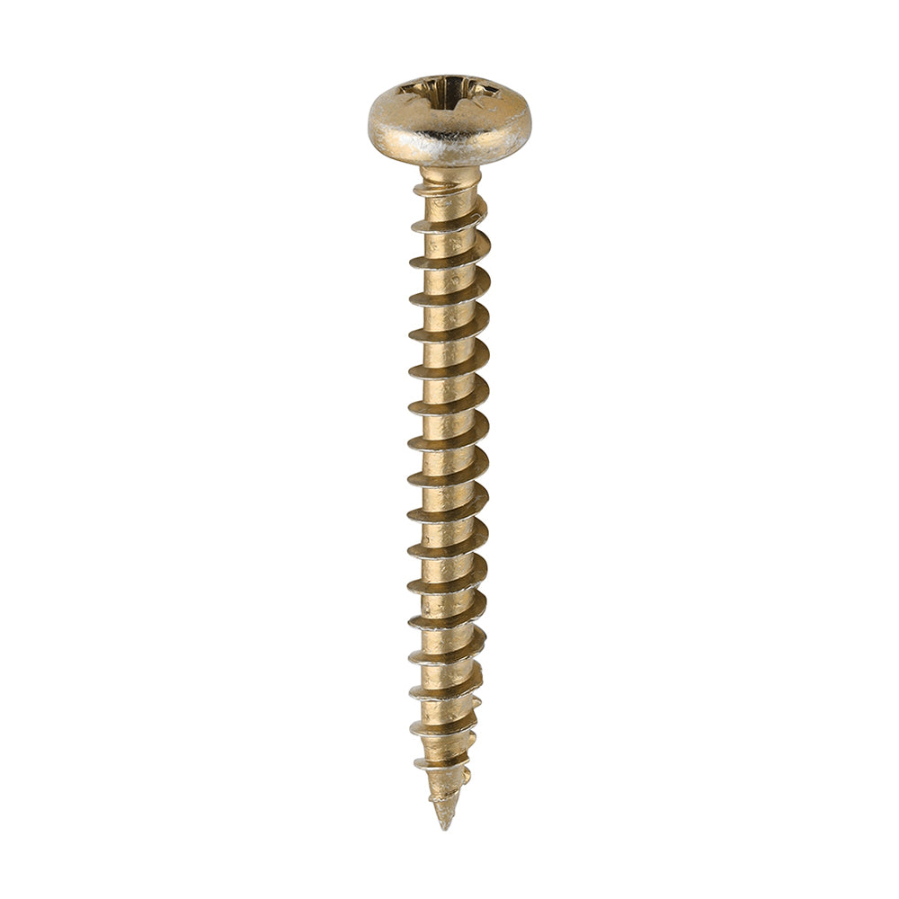 Classic Multi-Purpose Screws - PZ - Pan Head - Yellow | 4.0 x 35 product image