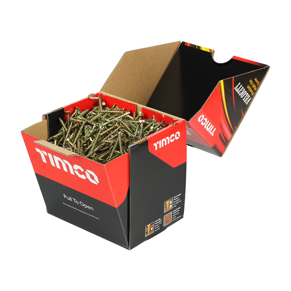 Velocity Premium Multi-Use Screws - PZ - Double Countersunk - Yellow | 4.0 x 40 | Industrial Pack product image