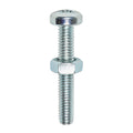 Machine Screws - PZ - Pan & Hex Nuts - Zinc | M4 x 20 product image