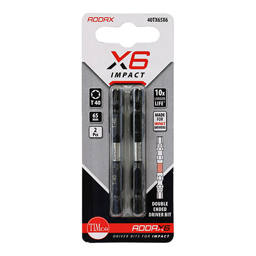 Impact Driver Bits - TX - Double Ended | TX40 x 65 additional image 2