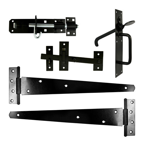 Side Gate Kit - Suffolk Latch - Black | 18" product image