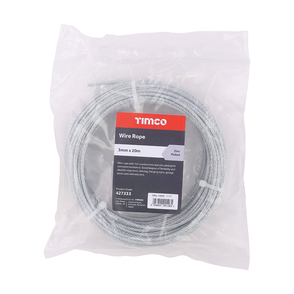 Wire Rope - Zinc | 3mm x 20m additional image 2