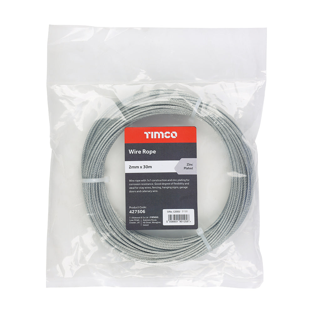 Wire Rope - Zinc | 2mm x 30m additional image 2