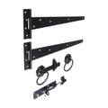 Side Gate Kit - Ring Latch - Black | 18" product image