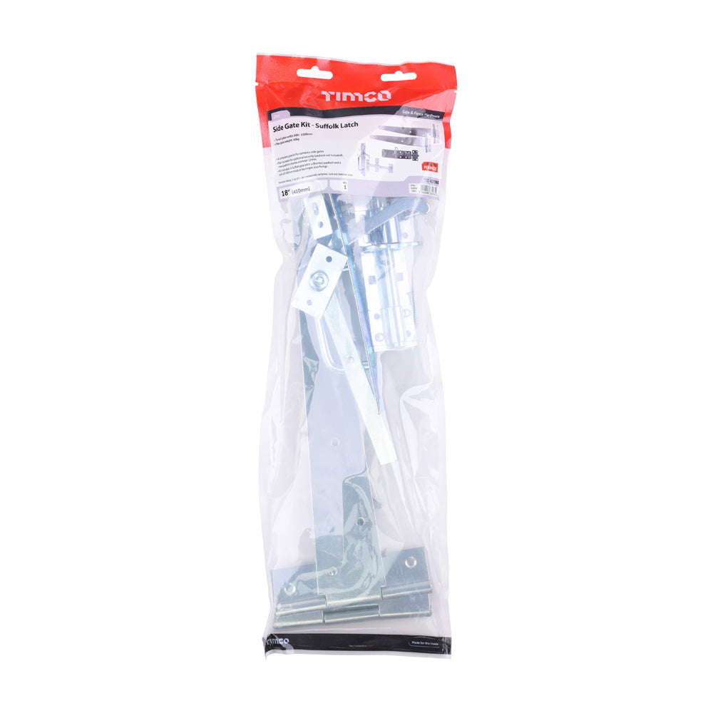 Side Gate Kit - Suffolk Latch - Zinc | 18" additional image 2