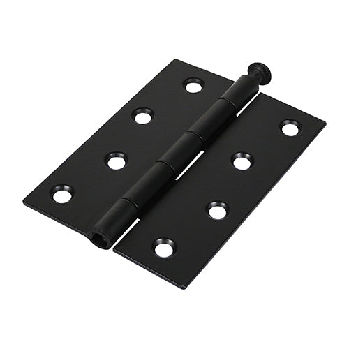 Plain Butt Hinge - Loose Pin (1840) - Black | 100 x 71 product image