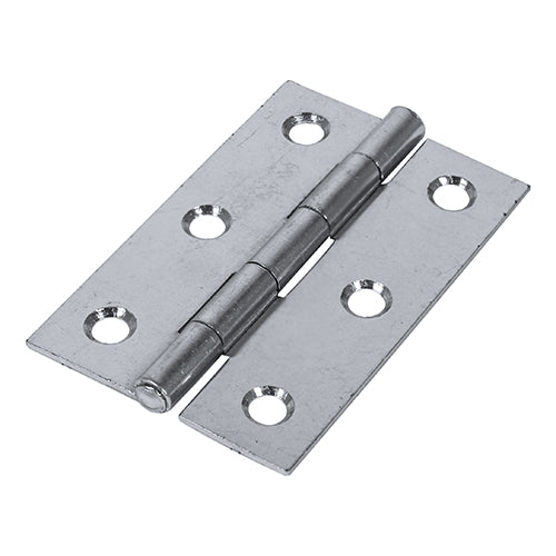 Plain Butt Hinge - Fixed Pin (1838) - Zinc | 75 x 50 | TIMpac product image