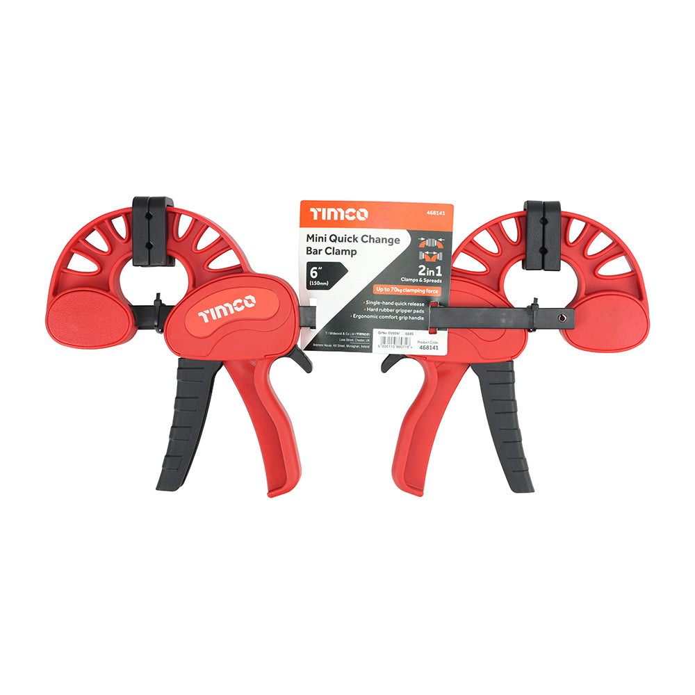 Mini Quick Change Bar Clamp | 6" additional image 2