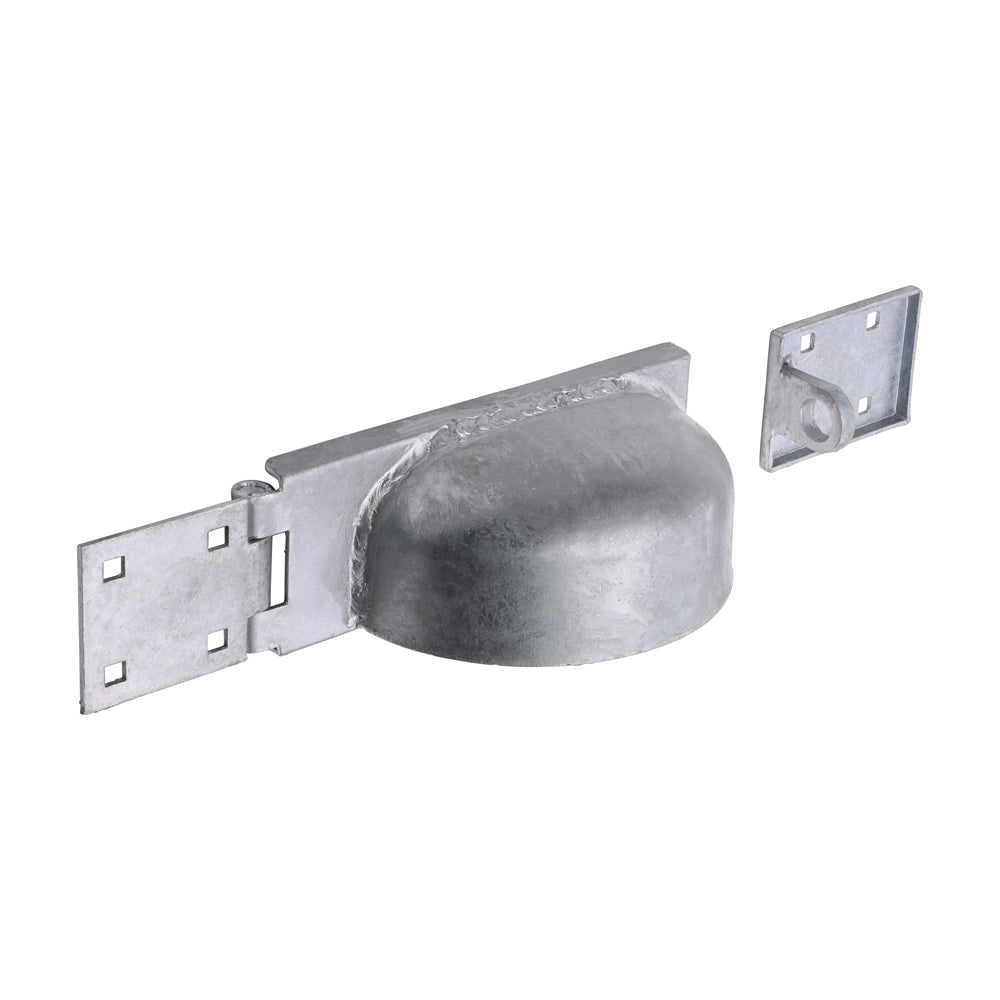 Padlock Protection Bar - Heavy Duty - Left - Hot Dipped Galvanised | 7 1/2" | Bag | 1 Each | 478225 product image
