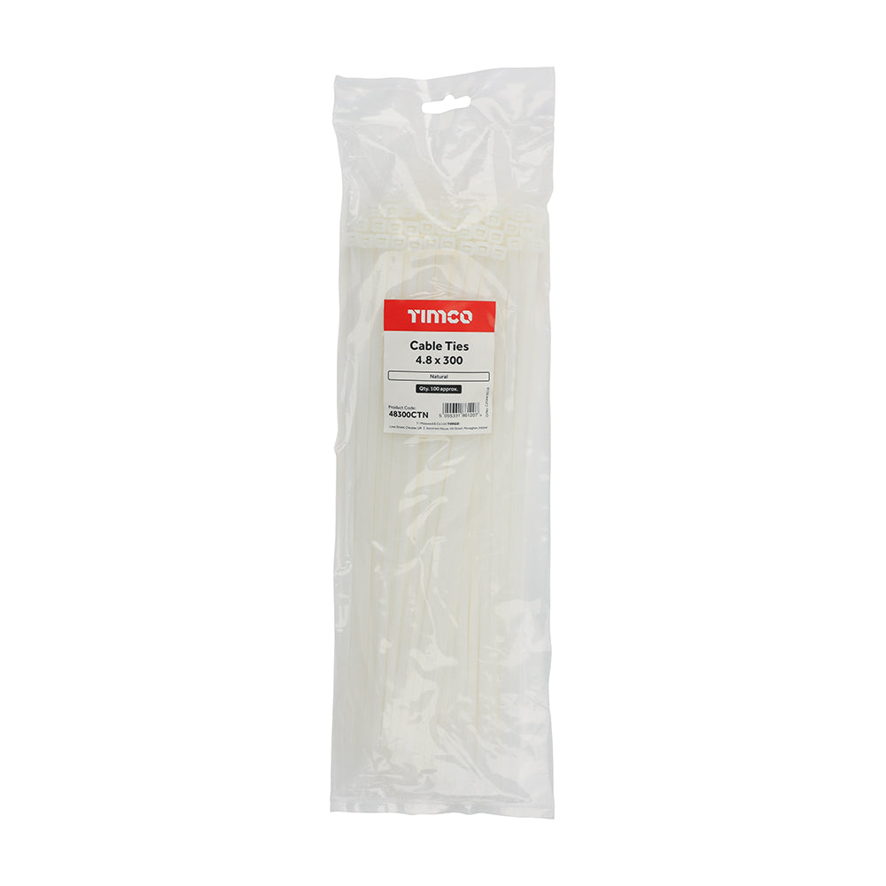 Cable Ties - Natural | 4.8 x 300 additional image 2