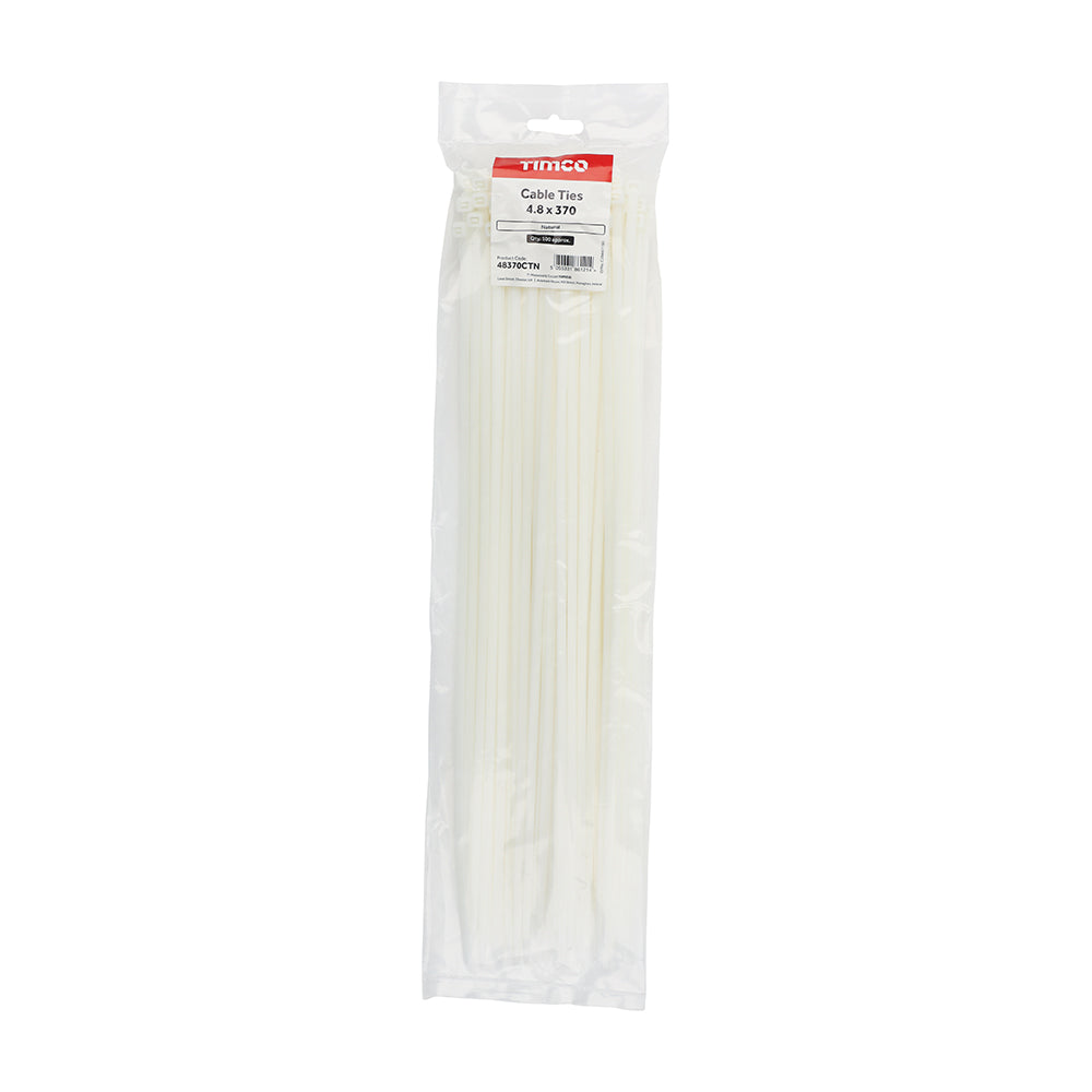Cable Ties - Natural | 4.8 x 370 additional image 2