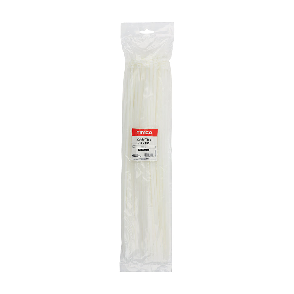 Cable Ties - Natural | 4.8 x 430 additional image 2