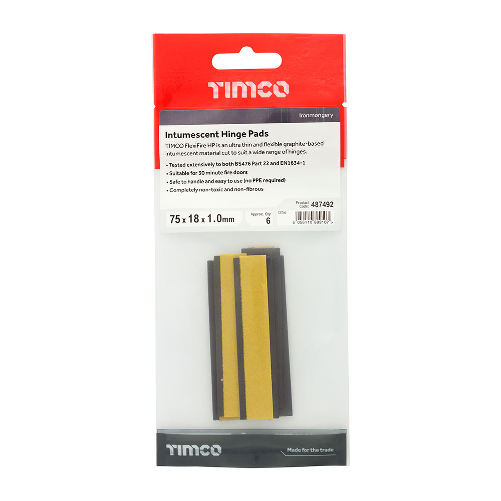 Intumescent Hinge Pads | 75 x 18 x 1.0mm additional image 2