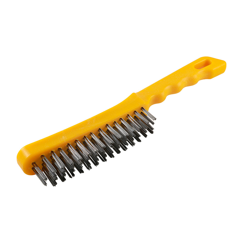 Plastic Handle Scratch Brush - Steel | 4 Rows additional image 2