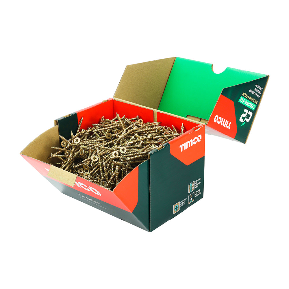 C2 Strong-Fix - PZ - Double Countersunk - Twin-Cut - Yellow | 5.0 x 50 | Industrial Pack product image