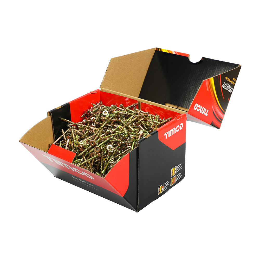 Velocity Premium Multi-Use Screws - PZ - Double Countersunk - Yellow | 5.0 x 50 | Industrial Pack product image