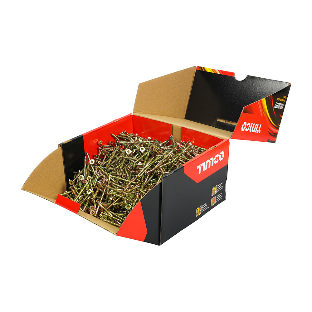 Velocity Premium Multi-Use Screws - PZ - Double Countersunk - Yellow | 5.0 x 60 | Industrial Pack product image