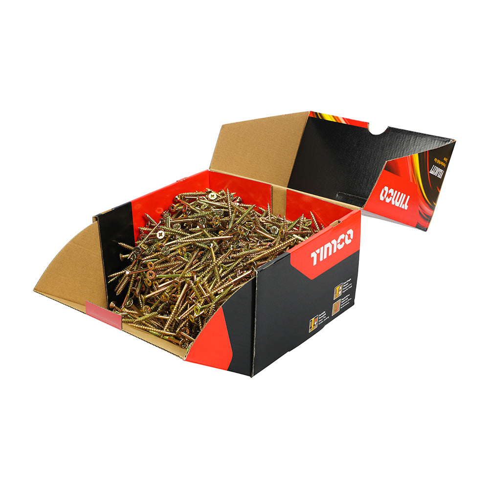 Velocity Premium Multi-Use Screws - PZ - Double Countersunk - Yellow | 5.0 x 70 | Industrial Pack product image