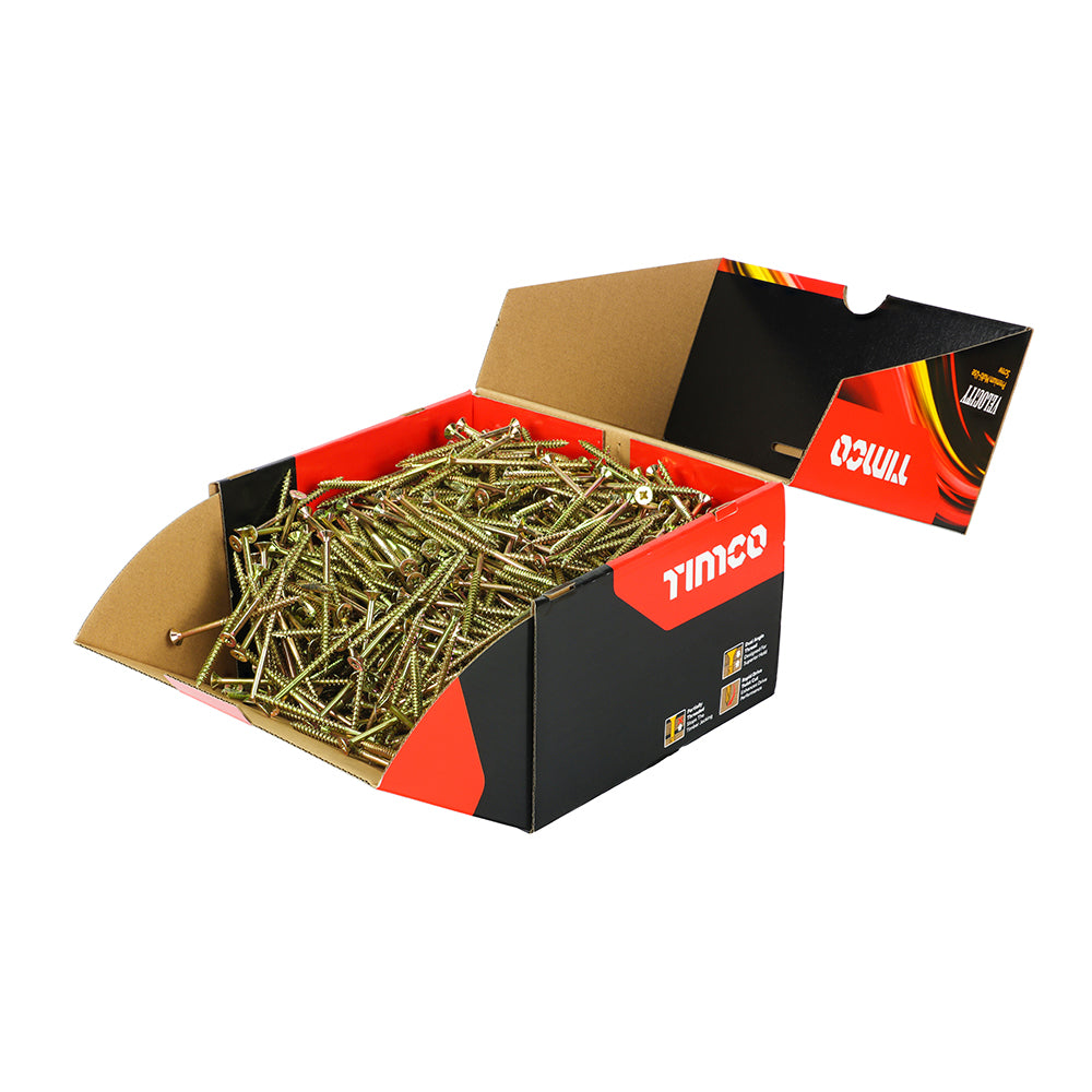 Velocity Premium Multi-Use Screws - PZ - Double Countersunk - Yellow | 5.0 x 80 | Industrial Pack product image