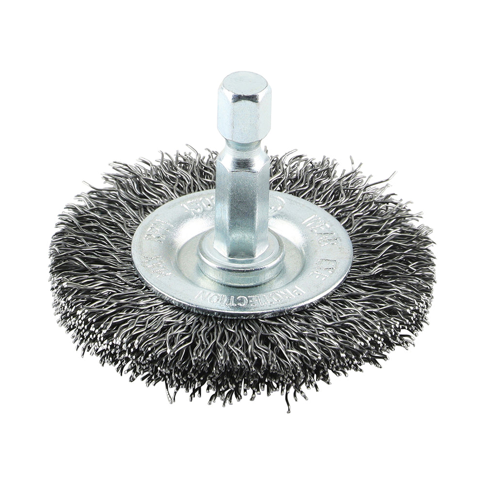 Drill Wheel Brush - Crimped Steel Wire | 50mm additional image 3