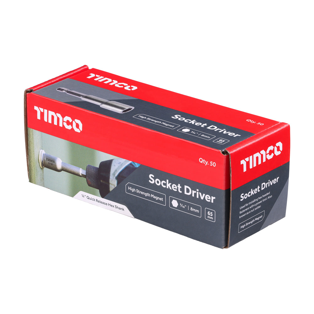 Magnetic Socket Driver Bit - Hex | 5/16 x 65 | Box additional image 2