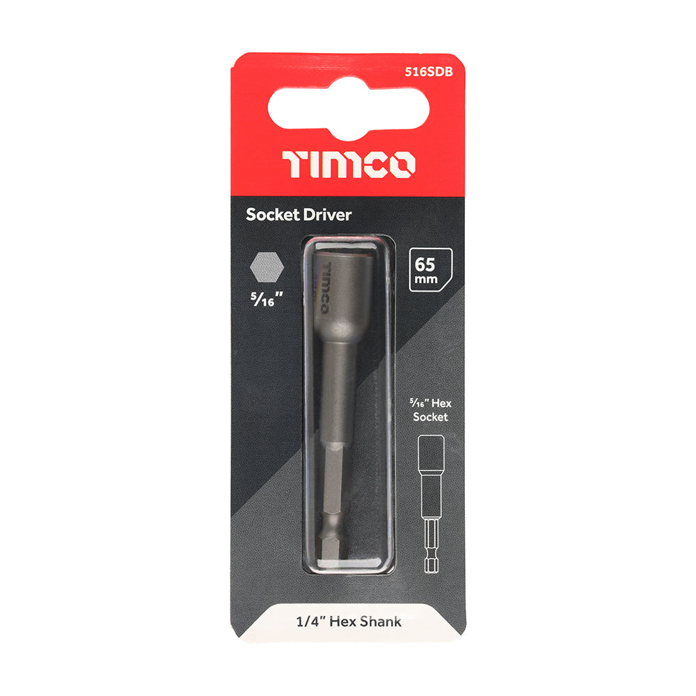 Magnetic Socket Driver Bit - Hex | 5/16 x 65 | Pack additional image 2