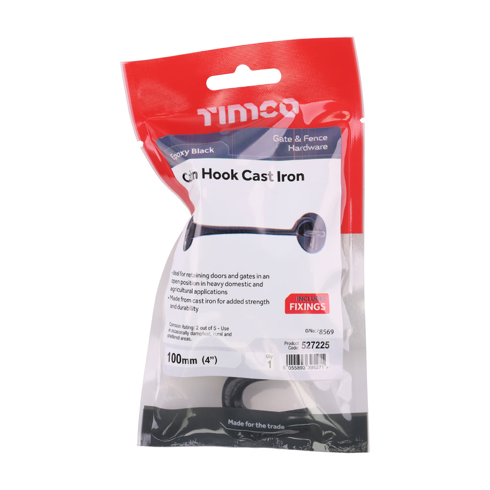 Cabin Hooks - Black | 4" | TIMpac additional image 2