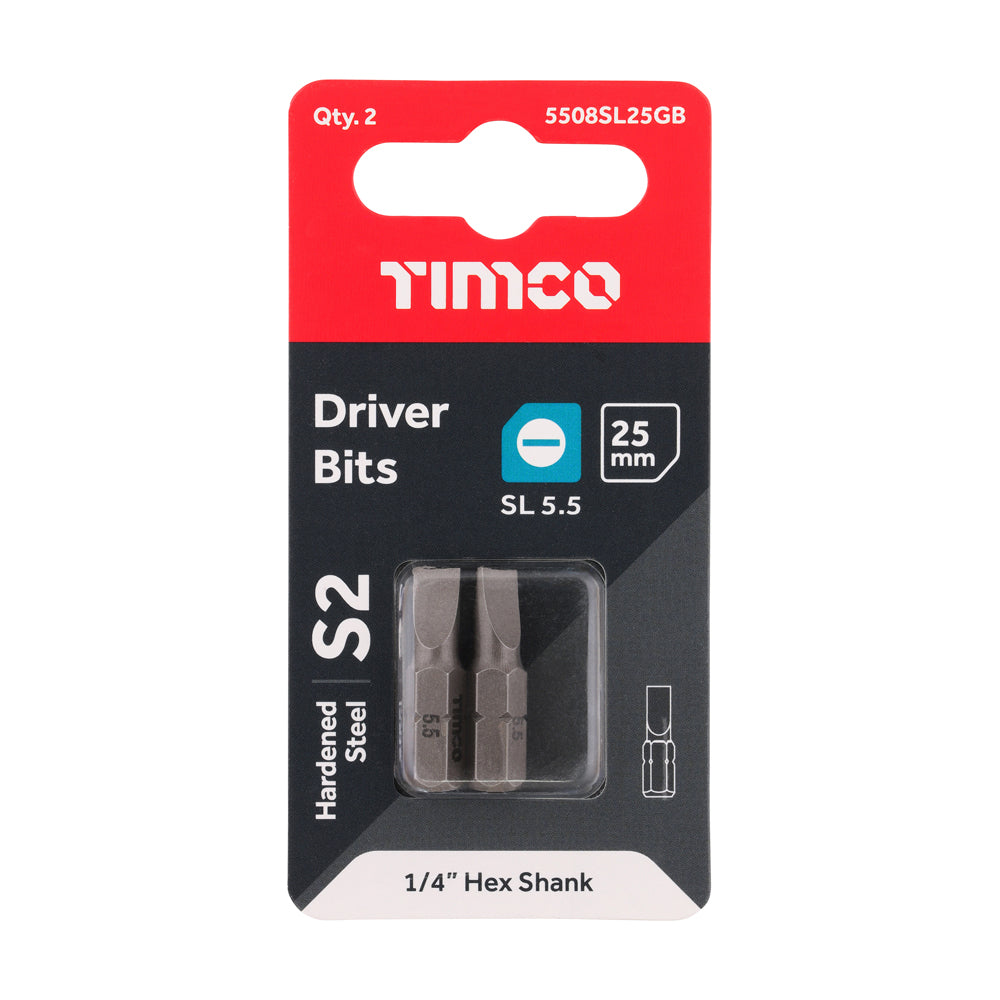 S2 Driver Bits - SL | 5.5 x 0.8 x 25 additional image 2